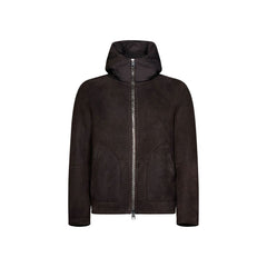 Men's Brown Lambskin Shell Jacket Clothing