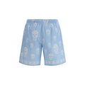 Men's Blue Polyamide Shorts