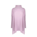 Women's Purple Virgin Wool Poncho Clothing