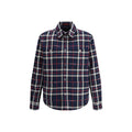 Men's Blue Cotton Jacket Clothing
