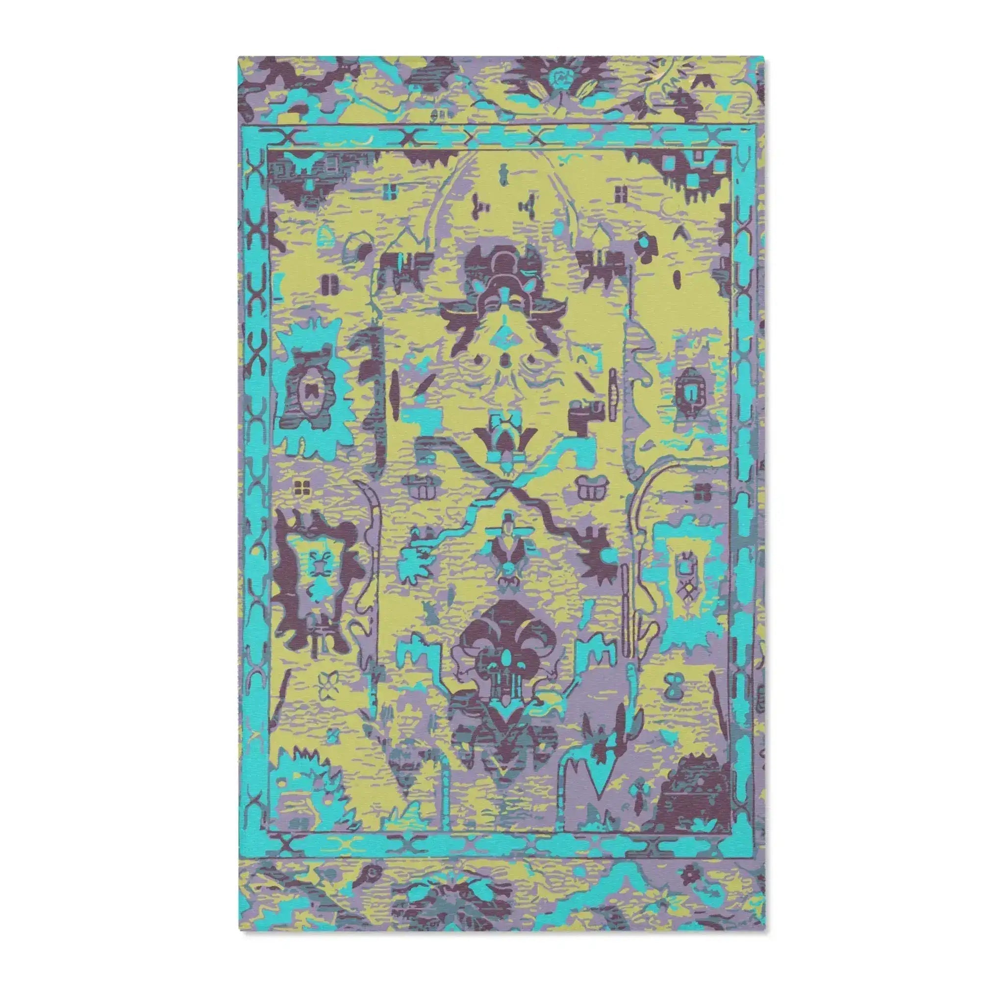 Vibrant Vintage Medallion Accent Rug