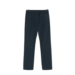 Men's Gray Elastane Casual Pants