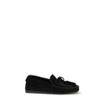Women's Black Calf Leather Bos Taurus Slip-On Loafers