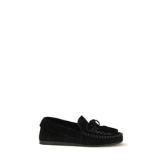 Women's Black Calf Leather Bos Taurus Slip-On Loafers