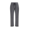 Women's Gray Cotton Athletic Pants