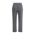 Gray Cotton Athletic Pants