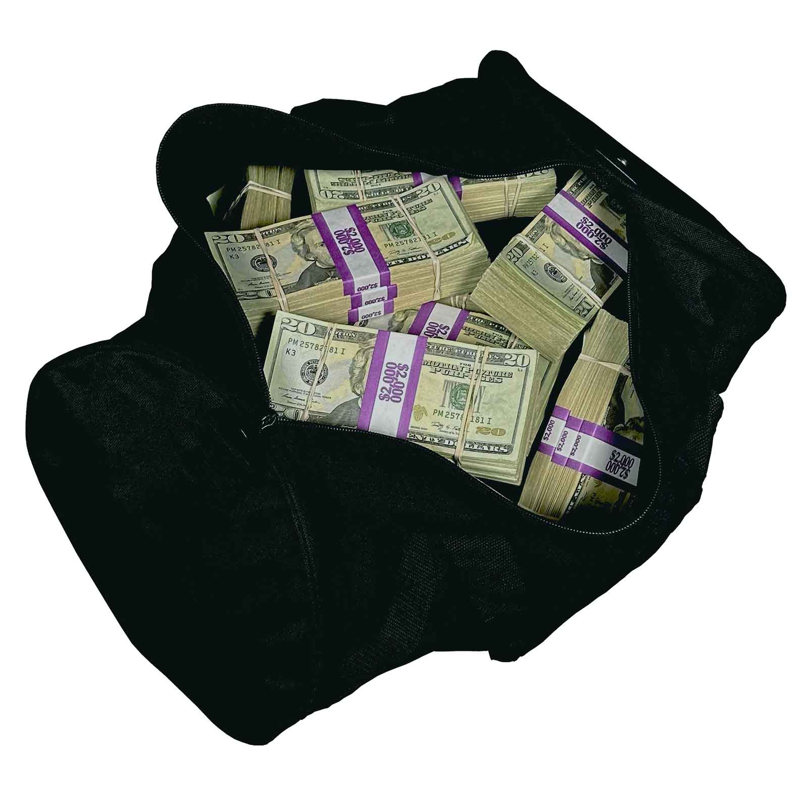 $102,000 RealAged® BLANK FILLER New Series Bundles & Duffel Bag By Prop Money Inc.