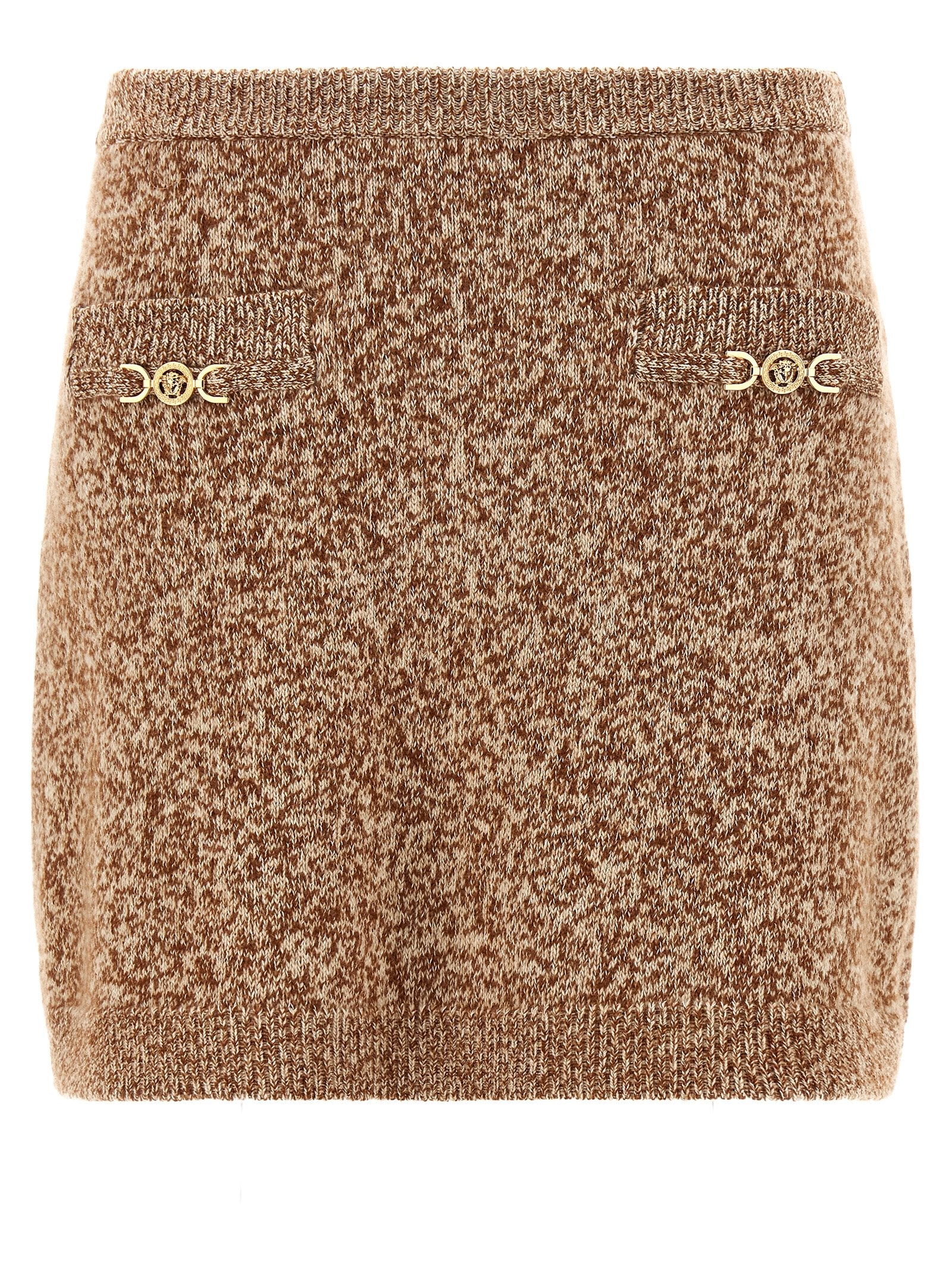 Versace Mouline Skirt — Beige