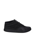 Men's Black Fabric Low Top Sneakers