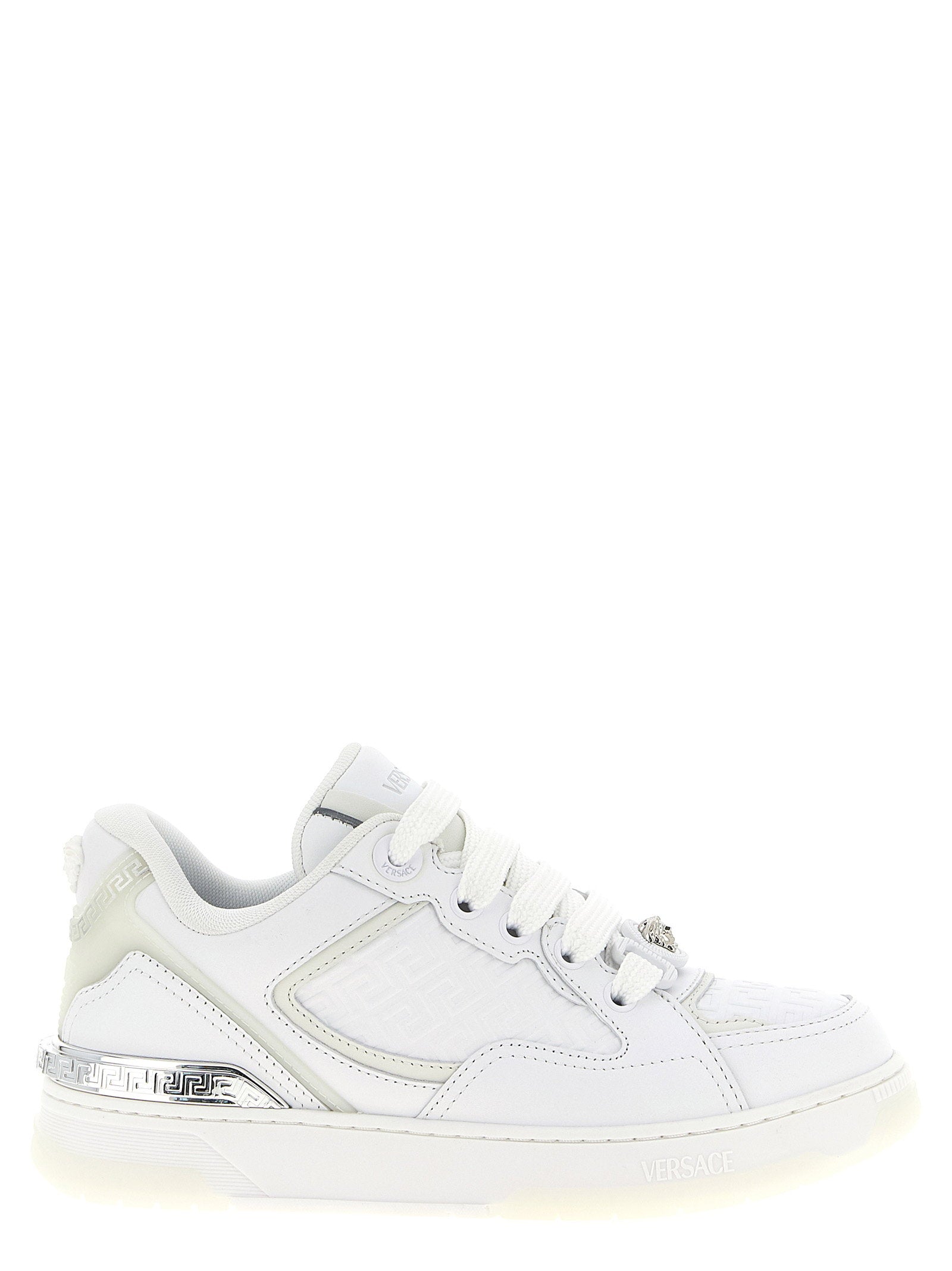 Versace Biggie Basket Sneaker — White