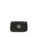 Women's Gg Marmont Shoulder Bag Black Lambskin