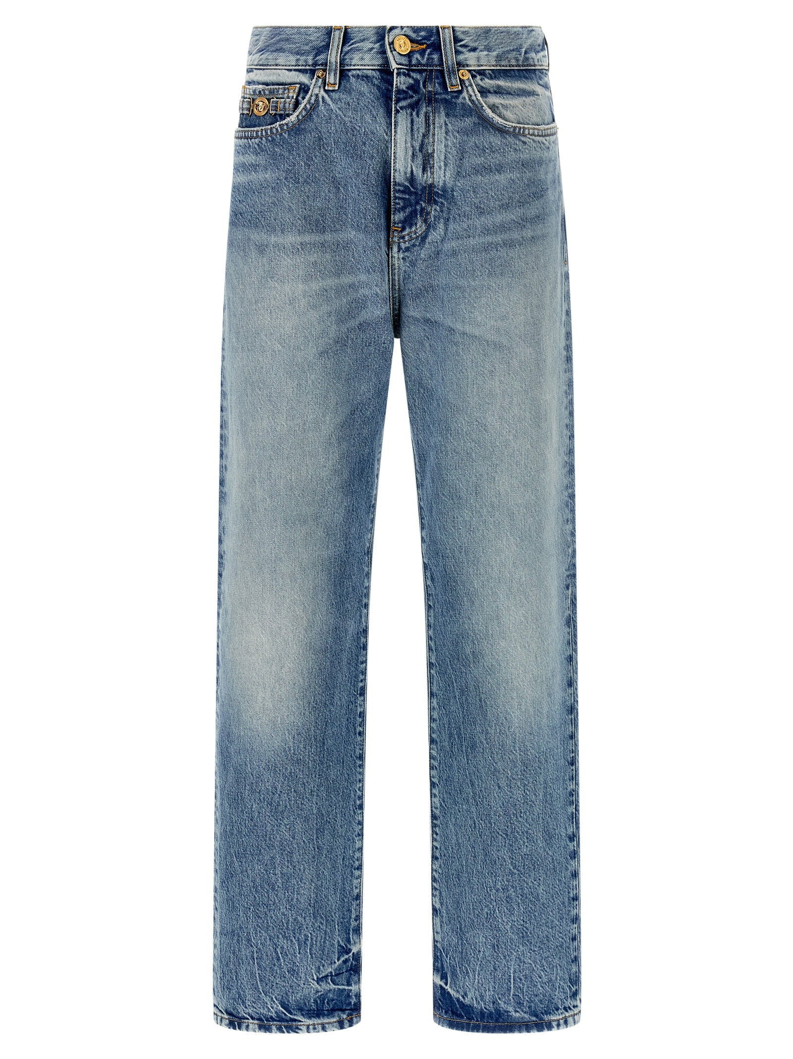 Versace Medusa Biggie Jeans — Blue
