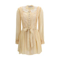Women's Beige Viscose Casual Dress