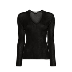 Women's Black Polyamide Tank Tops