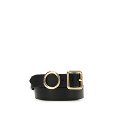 Women's Black Calf Leather Bos Taurus Regular Belt