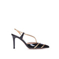 Women's Lamb Leather Pointed-Toe Heel Black