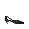 Women's Silk Pointed-Toe Pump Black