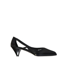 Women's Silk Pointed-Toe Pump Black