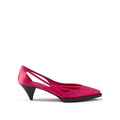 Women's Silk Cut-Out Pump Pink Leather