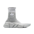 Women's Gray Nylon Athletic Sneakers