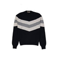 Men's Blue Wool Sweatshirt Clothing