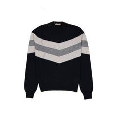Men's Blue Wool Sweatshirt Clothing