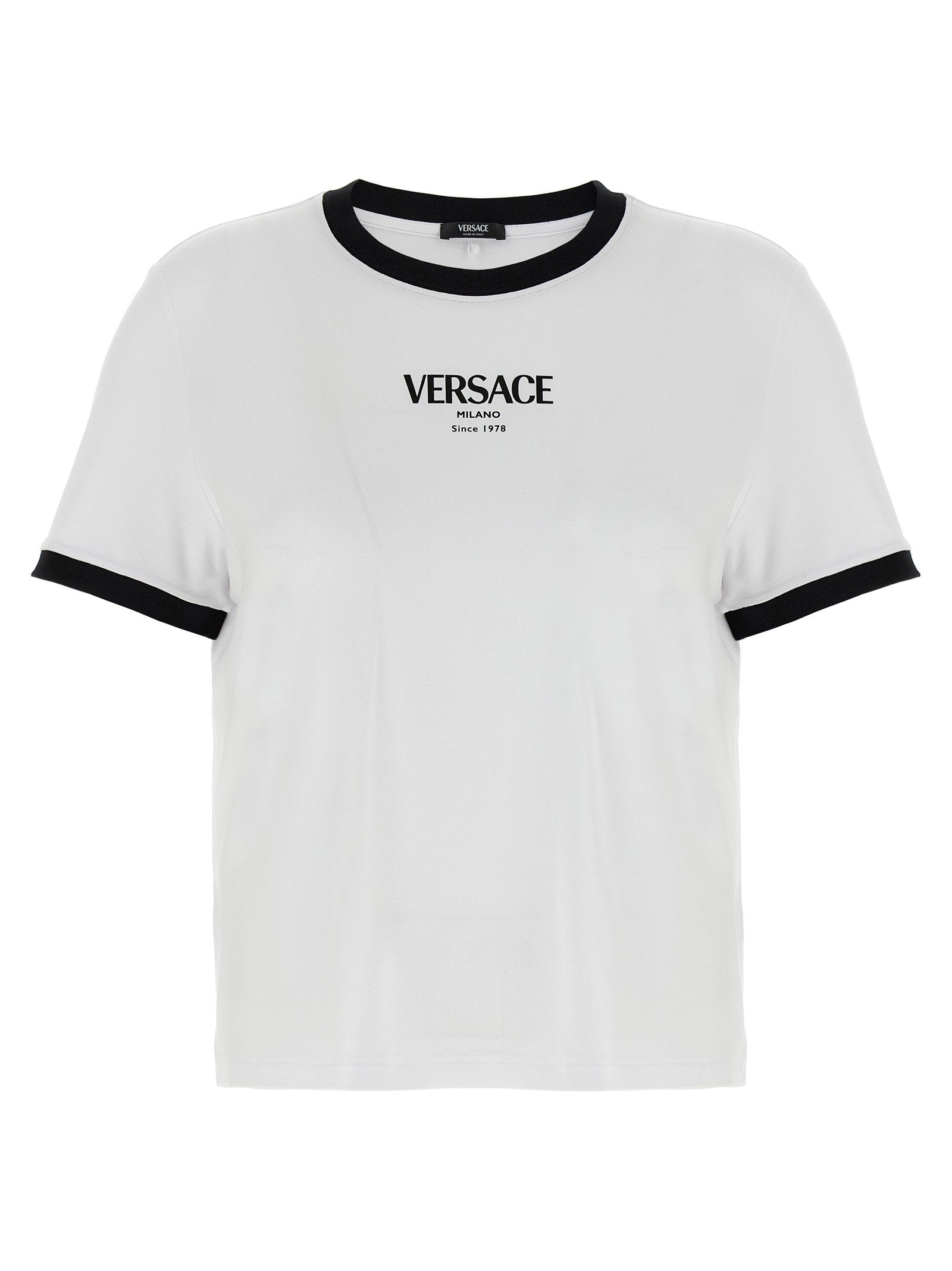 Versace Logo-Print T-Shirt — White