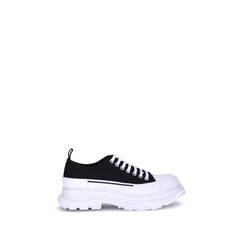 Men's Black Canvas Chunky Sneakers