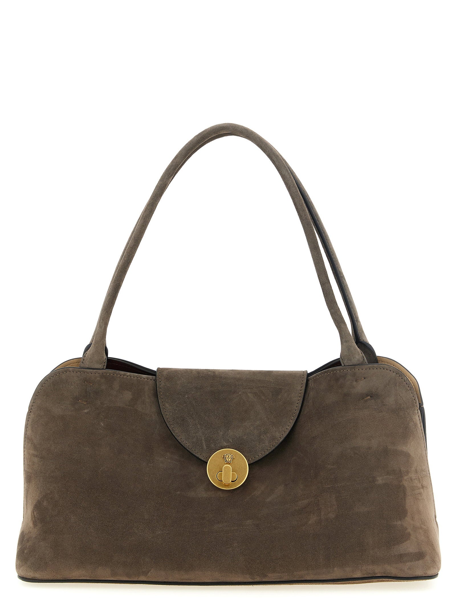 Versace Vivian Shoulder Bag — Taupe
