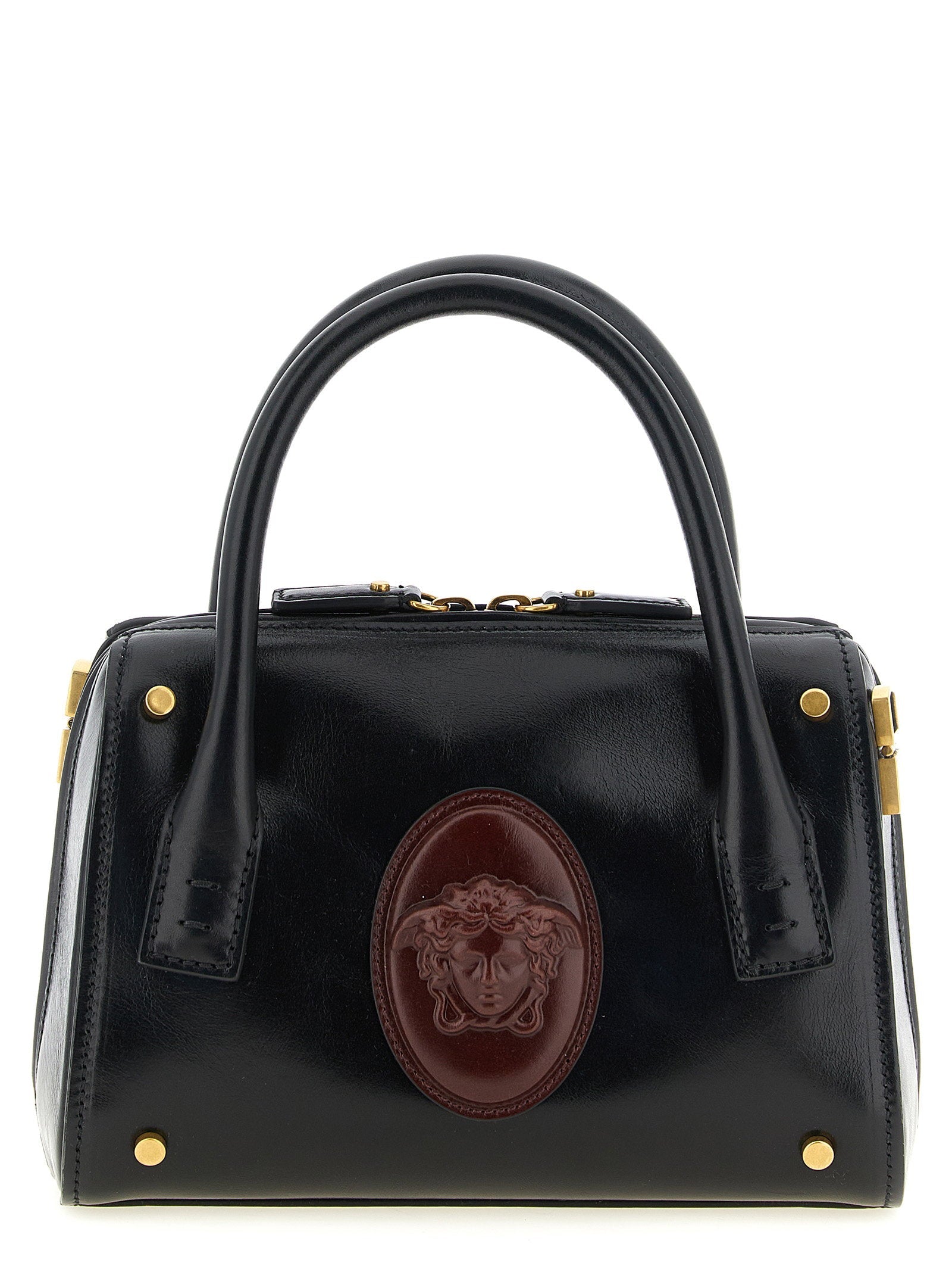 Bolso con Asa Superior Versace — Negro