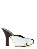 Versace Sassi Mule Heel — White