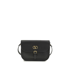 Men's Black Calf Leather Bos Taurus Shoulder Bag