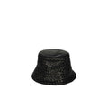 Men's Black Lamb Leather Bucket Hat