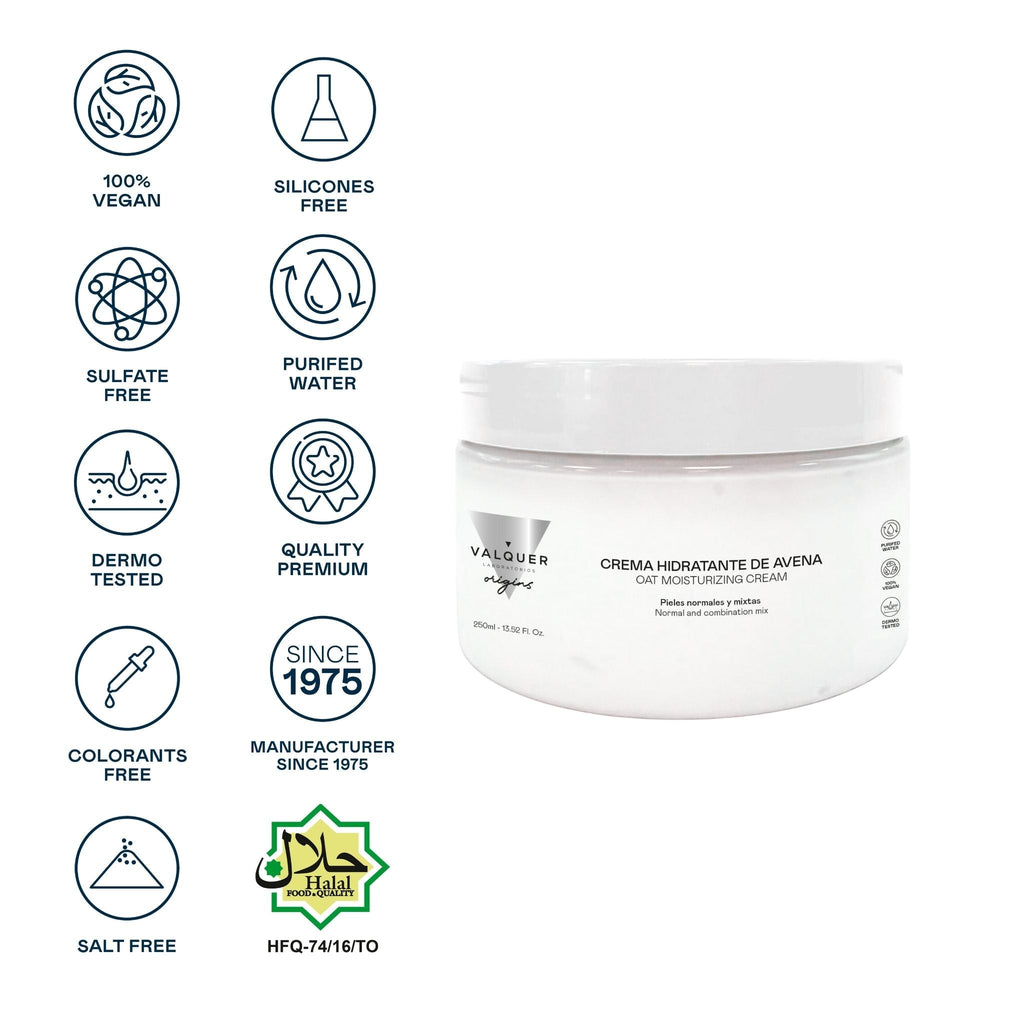 Crema facial hidratante de Avena