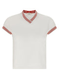 Versace Greca and Medusa Jacquard-Trimmed T-Shirt — White