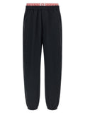 Versace Greca Pattern Joggers — Black