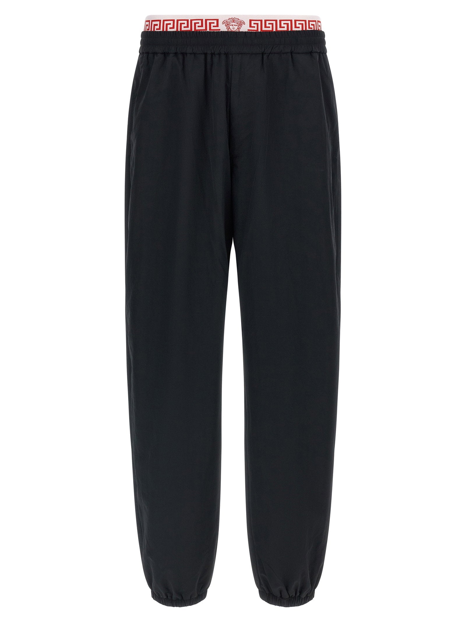Versace Greca Pattern Joggers — Black
