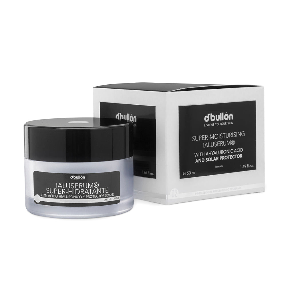 Ialuserum Facial Super-Hidratante – Hidratación Profunda con Ácido Hialurónico y Protección Solar
