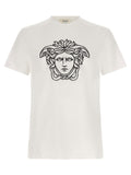 Versace Embroidered Medusa T-shirt — White