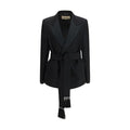 Men's Black Wool Oves Aries Blazer Clothing