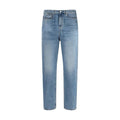 Men's Blue Cotton Slim Fit Jeans Clothing