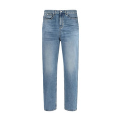 Men's Blue Cotton Slim Fit Jeans Clothing