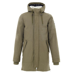 Men's Green Cotton Parka Clothing