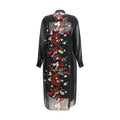 Black Silk Casual Dress