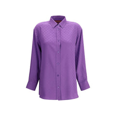 Women's Purple Silk Shirt