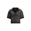 Women's Black Viscose Shirt
