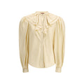 Women's Beige Silk Shirt