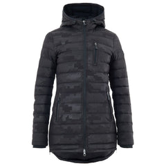 Women's Black Nylon Coat Clothing