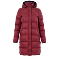 Women's Bordeaux Cotton Full-Length Jacket Clothing