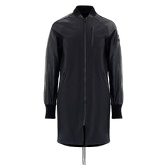 Women's Black Cotton Parka Clothing